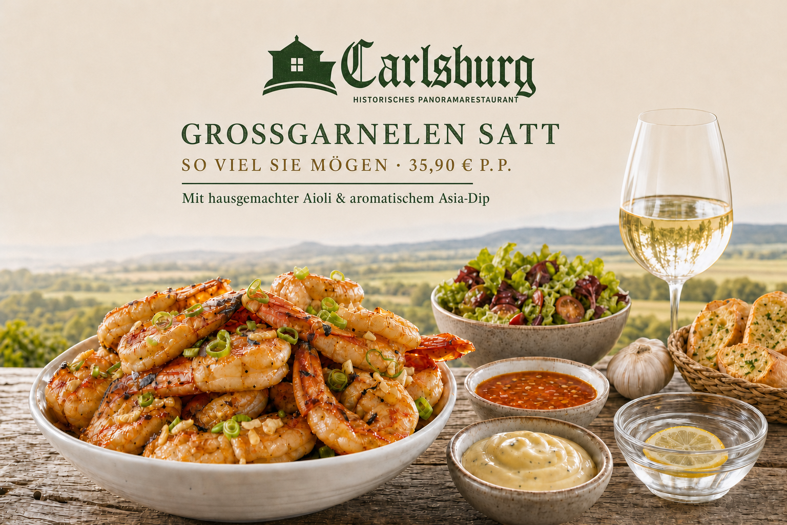 Carlsburger Großgarnelen Sattessen